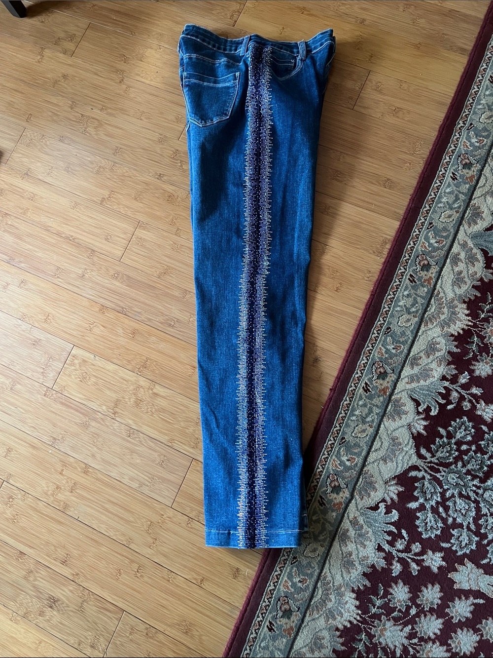 Rodeo Quincy Lucky Rhinestone Showgirl Spark jeans NWT - Picture 3 of 6